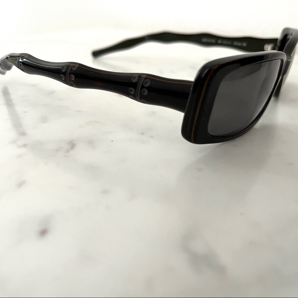 Vintage Bamboo Dark Tortoise Italian Sunglasses Michael Kors Glasses Frame 18629 - Picture 2 of 10